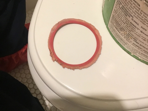 Toilet flange replacement.